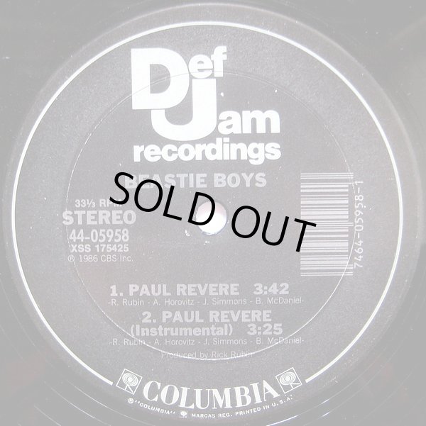 画像2: Beastie Boys - It's The New Style/Paul Revere 12" 