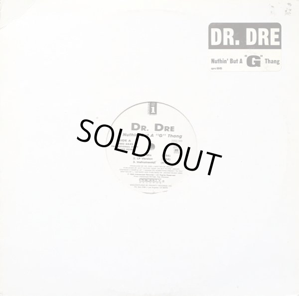 画像1: Dr. Dre - Nuthin' But A 'G' Thang  12"
