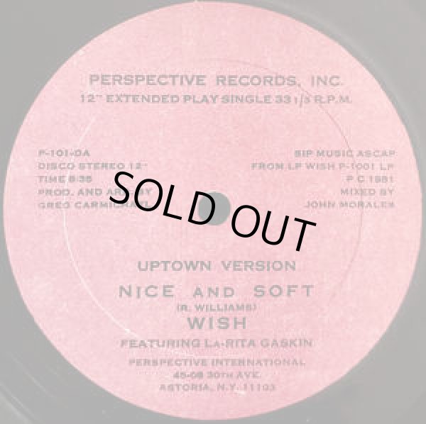 画像1: Wish Featuring La-Rita Gaskin - Nice And Soft  12"