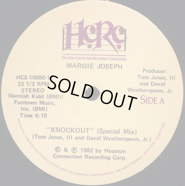 画像1: Margie Joseph - Knockout (Special Mix)  12"