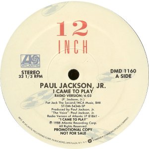 画像: Paul Jackson Jr. - I Came To Play  12"