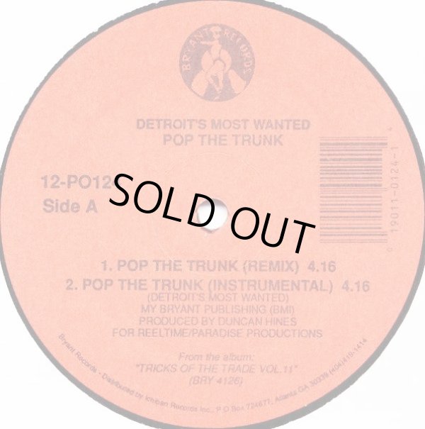 画像1: Detroit's Most Wanted - Pop The Trunk (Remix)/To The Reel Ones  12"