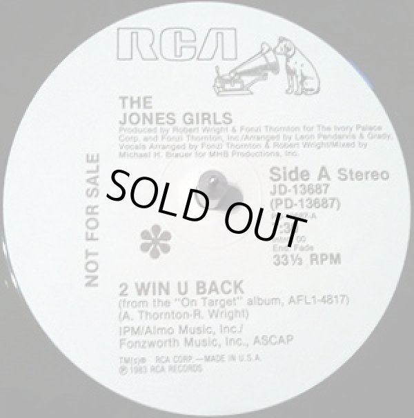 画像1: The Jones Girls - 2 Win U Back/On Target (6:56)  12"