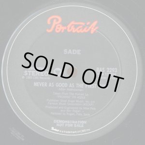 画像: Sade - Never As Good As The First Time (Extended Remix)/Keep Hanging On (Live Istrumental)   12"