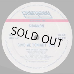 画像: Shannon - Give Me Tonight 12"