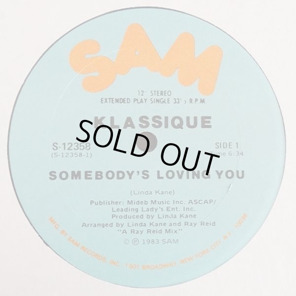 画像1: Klassique - Somebody's Loving You  12" 