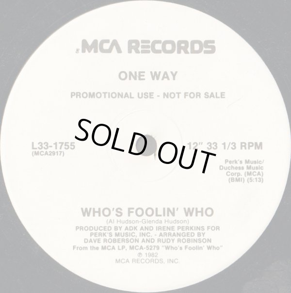 画像1: One Way - Who's Foolin' Who 12"