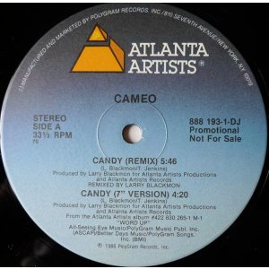 画像: Cameo - Candy (Remix/7"Vers)  12"