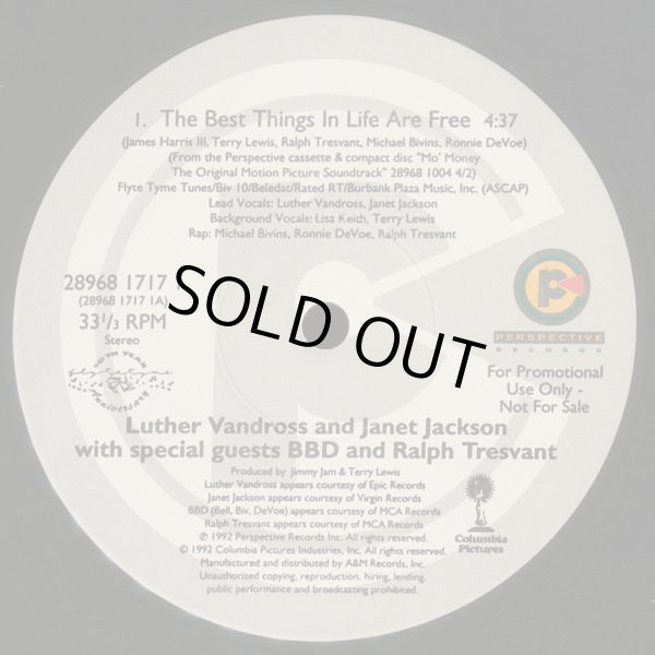 画像2: Luther + Janet + BBD + Ralph Tresvant - The Best Things In Life Are Free  12"