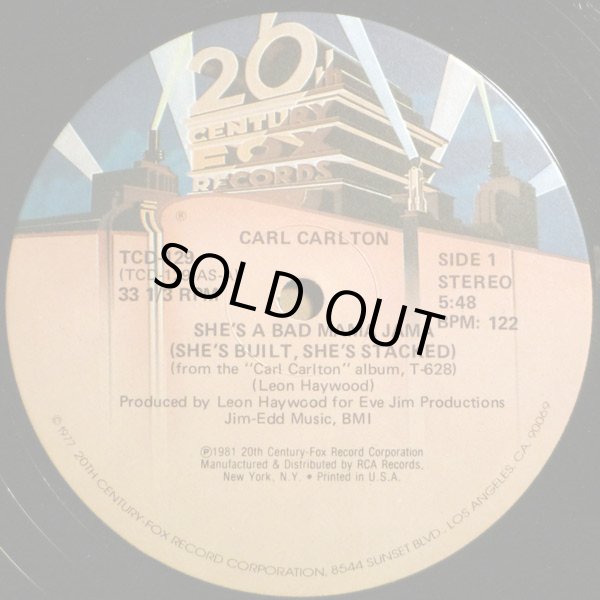 画像1: Carl Carlton - She's A Bad Mama Jama/This Feeling's Rated X-Tra  12"