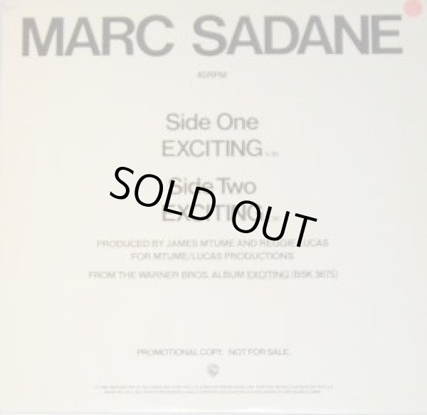 画像1: Marc Sadane - Exciting   12"