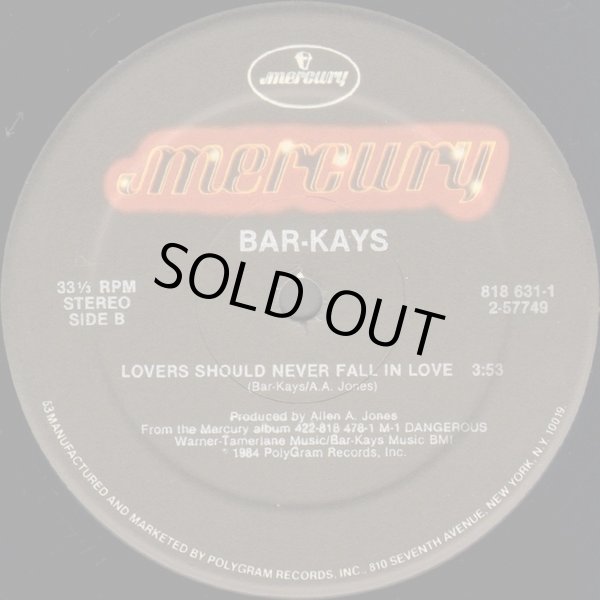 画像2: Bar-Kays - Freakshow On The Dance Floor/Lovers Should Never Fall In Love  12" 