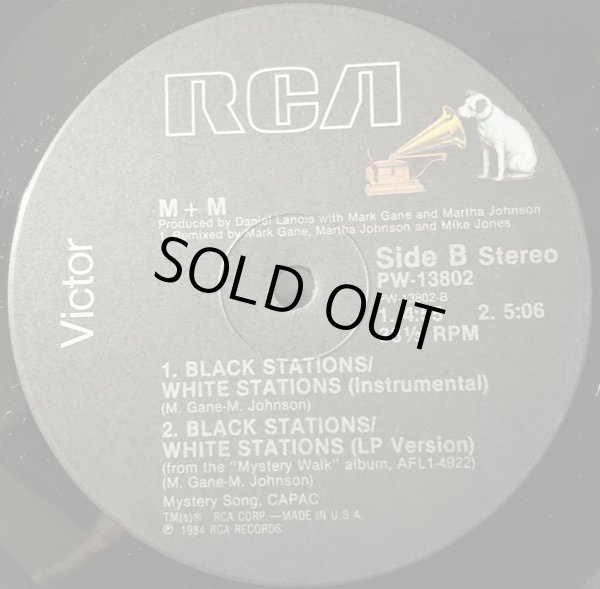 画像2: M + M - Black Stations/White Stations   12"