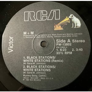 画像: M + M - Black Stations/White Stations   12"