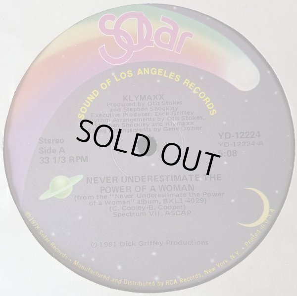 画像1: Klymaxx - Never Underestimate The Power Of A Woman/No Words  12"
