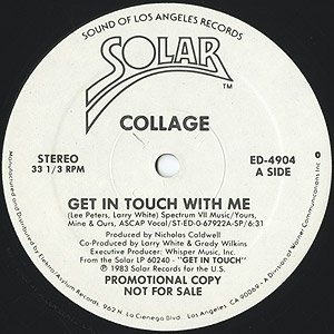 画像: Collage - Get In Touch With Me/When You Smile  12"