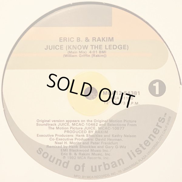 画像1: Eric B. & Rakim - Juice (Know The Ledge)  12"