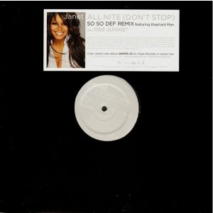 画像: Janet - All Nite (Don't Stop) (So So Def Remix)/R&B Junkie 12"