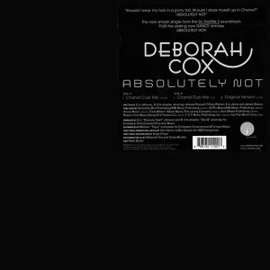 画像: Deborah Cox - Absolutely Not  12"  