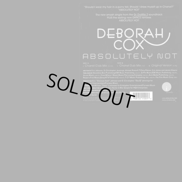 画像1: Deborah Cox - Absolutely Not  12"  