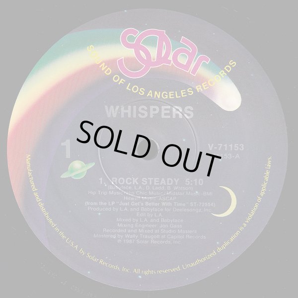 画像1: Whispers - Rock Steady/Are You Going My Way  12"