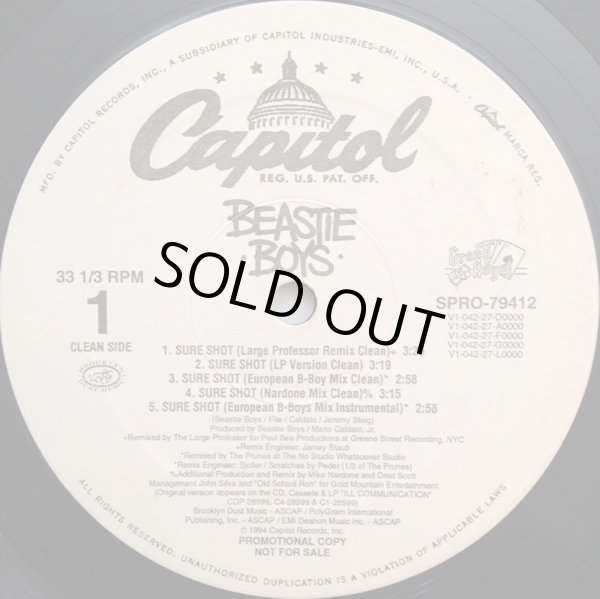 画像1: Beastie Boys - Sure Shot (10Vers Promo！) 12"