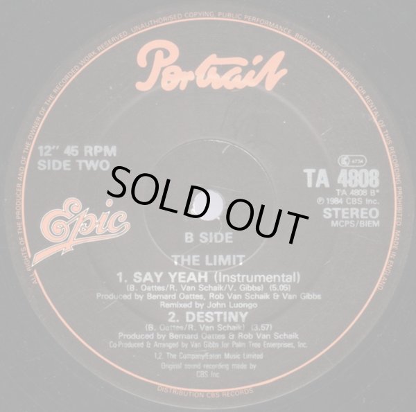 画像2: The Limit - Say Yeah (Featuring Gwen Guthrie)/Destiny 12"