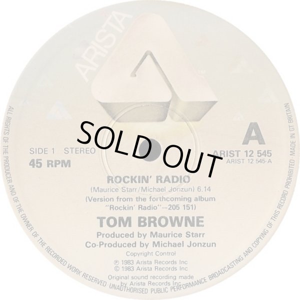 画像1: Tom Browne - Rockin' Radio  12"