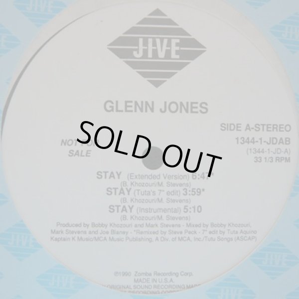 画像1: Glenn Jones - Stay/It's All In The Game  12" 