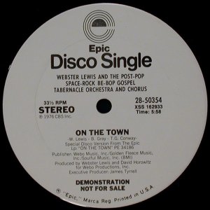 画像: Webster Lewis And The Post-Pop Space-Rock Be-Bop Gospel Tabernacle Orchestra And Chorus - On The Town/Love Is The Way  12"