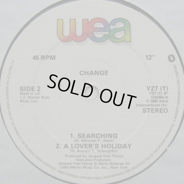 画像2: Change - Change Of Heart/Searching/A Lover's Holiday  12"