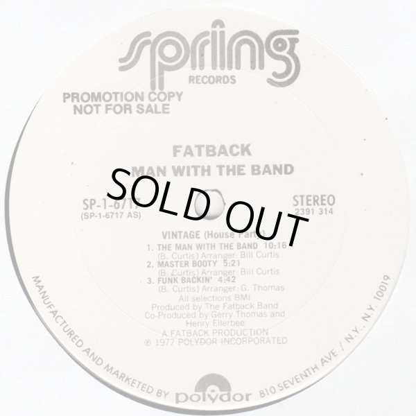 画像2: Fatback - Man With The Band  LP