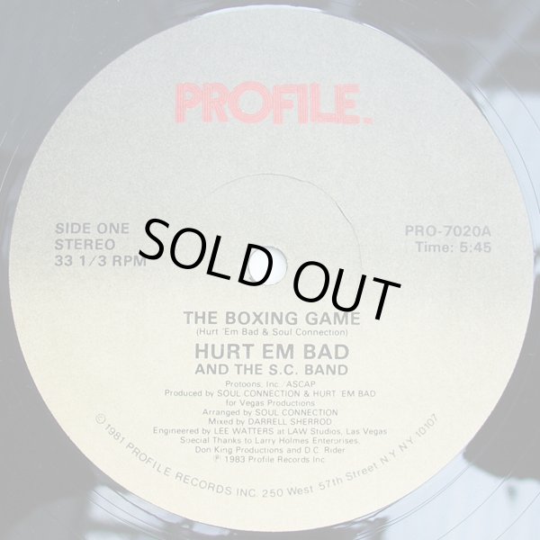 画像1: Hurt 'Em Bad And The S.C. Band - The Boxing Game/The Pump  12"