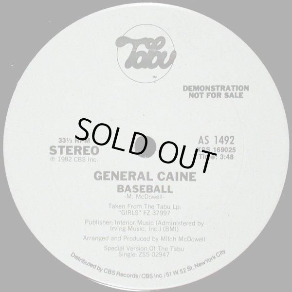 画像2: General Caine - Girls/Baseball  12"