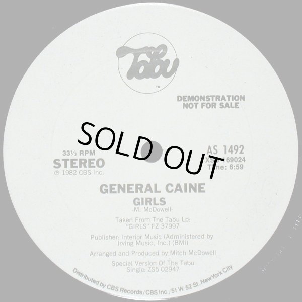 画像1: General Caine - Girls/Baseball  12"