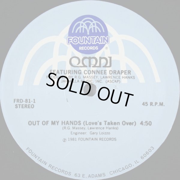 画像1: Omni Featuring  Connee Draper - Out Of My Hands  12"