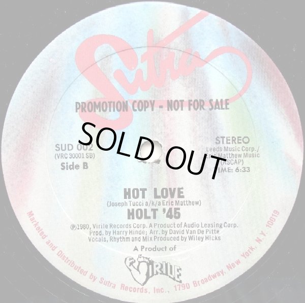 画像2: Holt '45 - Ain't Got Time/Hot Love  12"