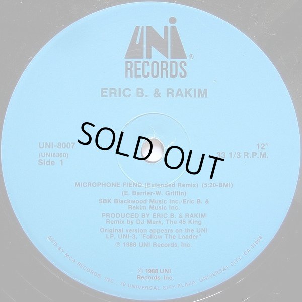 画像2: Eric B. & Rakim - Microphone Fiend  12"