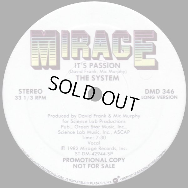 画像1: The System - It's Passion  12"