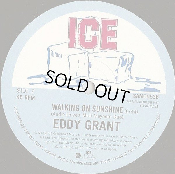 画像2: Eddy Grant - Walking On Sunshine (Joey Negro Club Mix/Audio Drive's Midi Mayhem Dub)  12"
