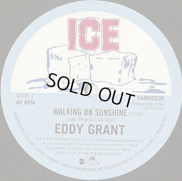 画像1: Eddy Grant - Walking On Sunshine (Joey Negro Club Mix/Audio Drive's Midi Mayhem Dub)  12"