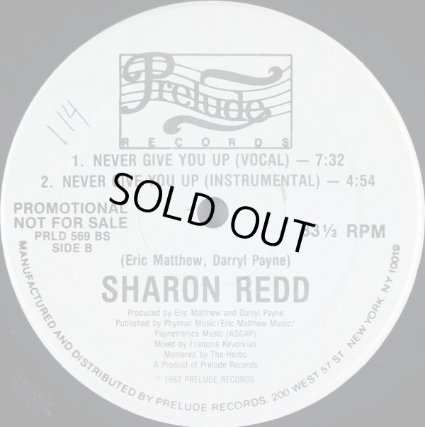 画像2: Sharon Redd‎ - In The Name Of Love/Never Give You Up  12"