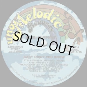画像: Bobbi Humphrey - Baby Don't You Know  12" 