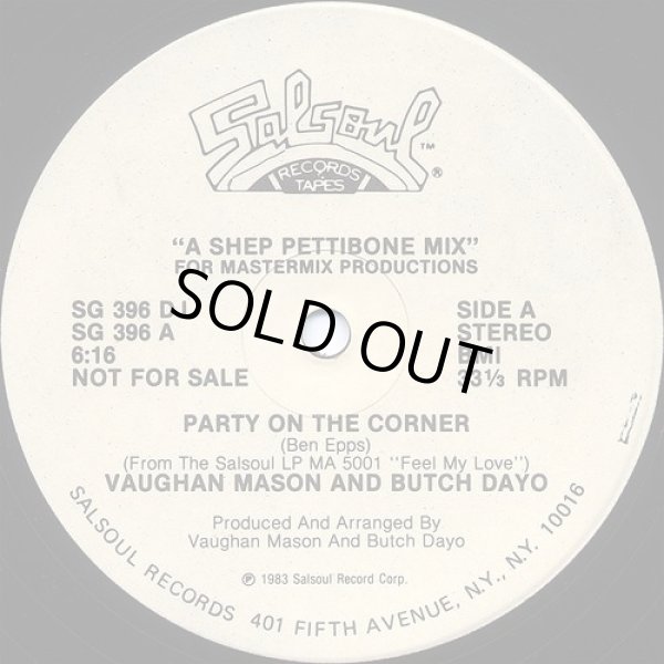 画像1: Vaughan Mason & Butch Dayo - Party On The Corner  12" 