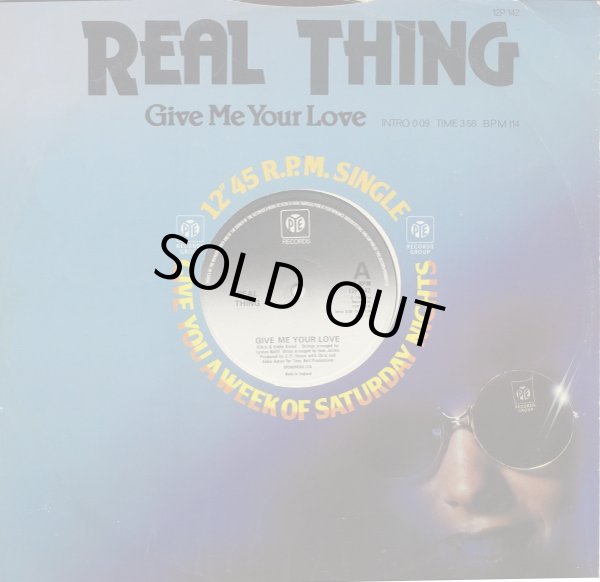 画像1: Real Thing - Give Me Your Love/You Can't Force The Funk 12" 
