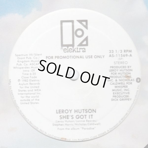 画像1: Leroy Hutson - She's Got It (Stereo/Mono)  12"