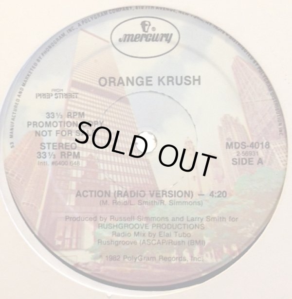 画像1: Orange Krush - Action (6:40 Disco Vers)  12"
