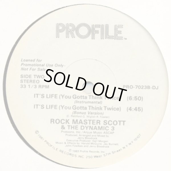 画像2: Rock Master Scott & The Dynamic 3 - It's Life  12" 
