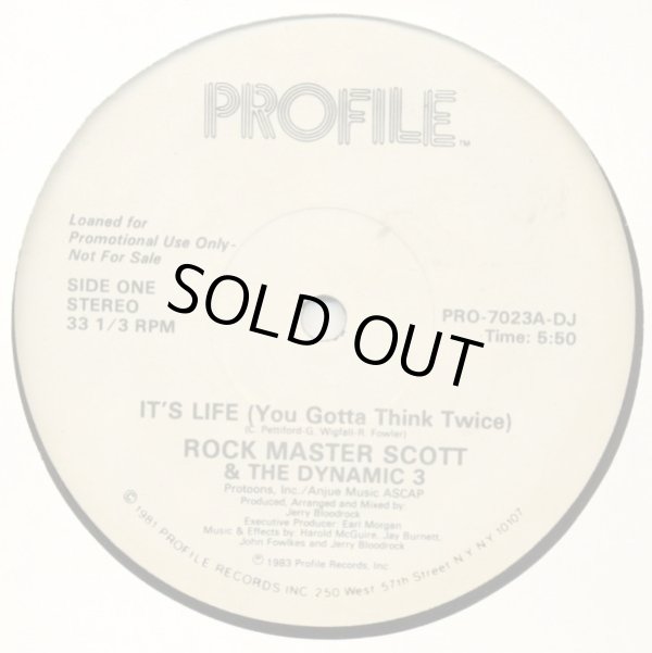 画像1: Rock Master Scott & The Dynamic 3 - It's Life  12" 
