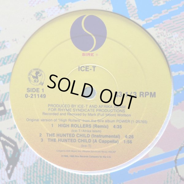 画像1: Ice-T - High Rollers (Remix)/The Hunted Child (Remix)/Power (Remix)  12" 